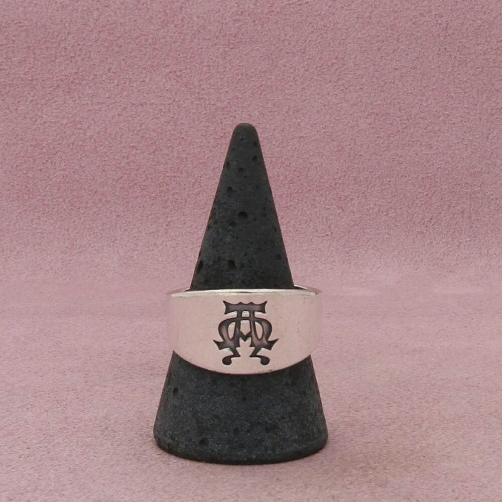 james avery sterling silver mens retired alpha and omega band ring size 10.75